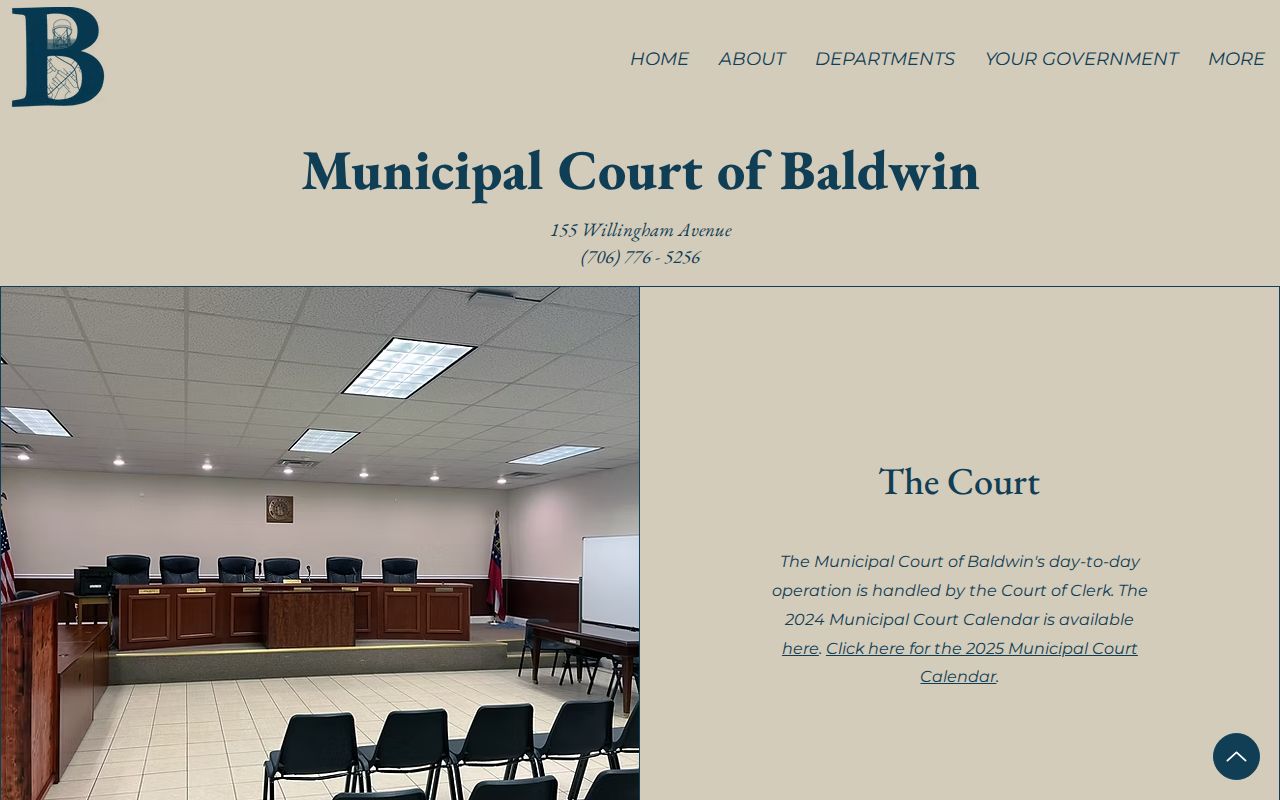 Baldwin municipal court warrant records and payment route
