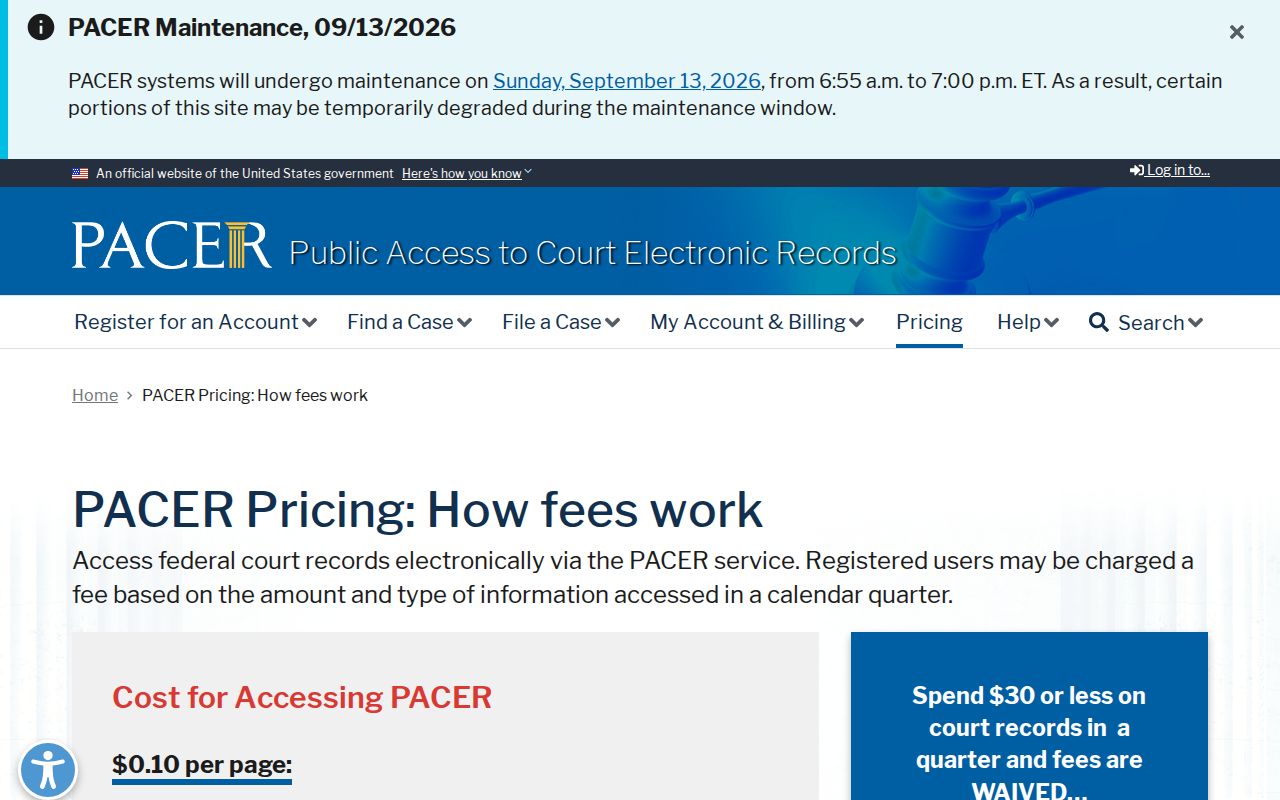 Banks County most wanted research showing separate federal PACER access